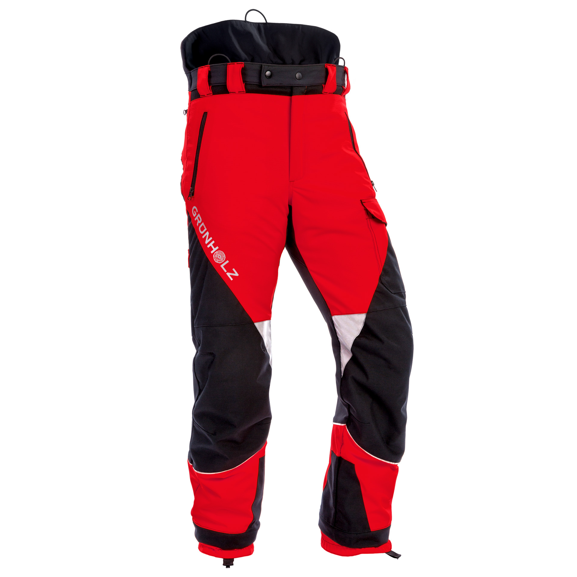 GRÜNHOLZ® Pro³®flex Schnittschutzhose  Rot - KWF-Profi