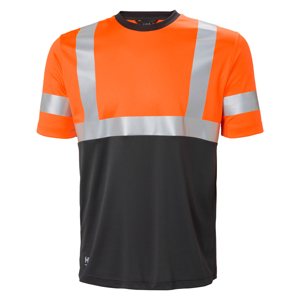 Helly Hansen Addvis T-Shirt CL1 - EN20471, Orange-Ebony