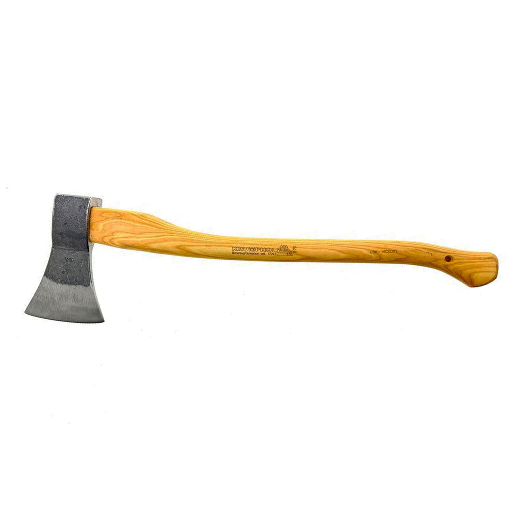 Krumpholz Fällaxt "Iltis", USA-Hickorystiel, Stiellänge 80cm