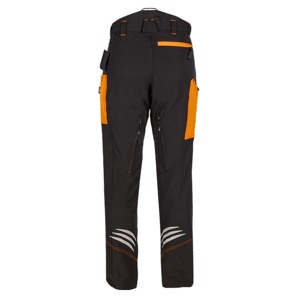 SIP Ninja EVO Schnittschutzhose, Schnittschutzklasse 1 - schwarz-orange