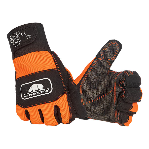 SIP Heavy Duty Arbeitshandschuhe, EN388, orange-schwarz