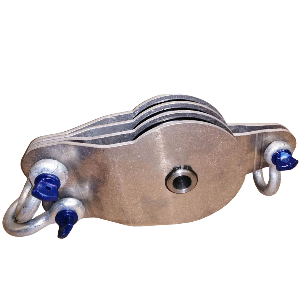 Umlenkrolle EDER  Aluminium 2-fach Umlenkrolle EDER  Aluminium 2-fach