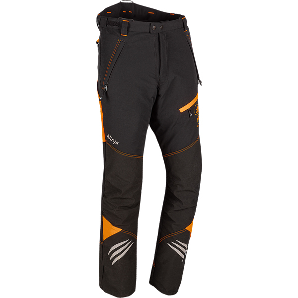 SIP Ninja EVO Schnittschutzhose, Schnittschutzklasse 1 - schwarz-orange