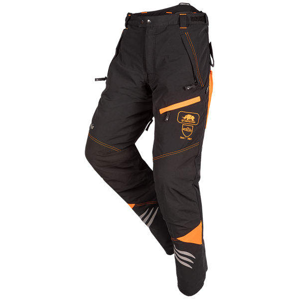 SIP Ninja EVO Schnittschutzhose, Schnittschutzklasse 1 - schwarz-orange
