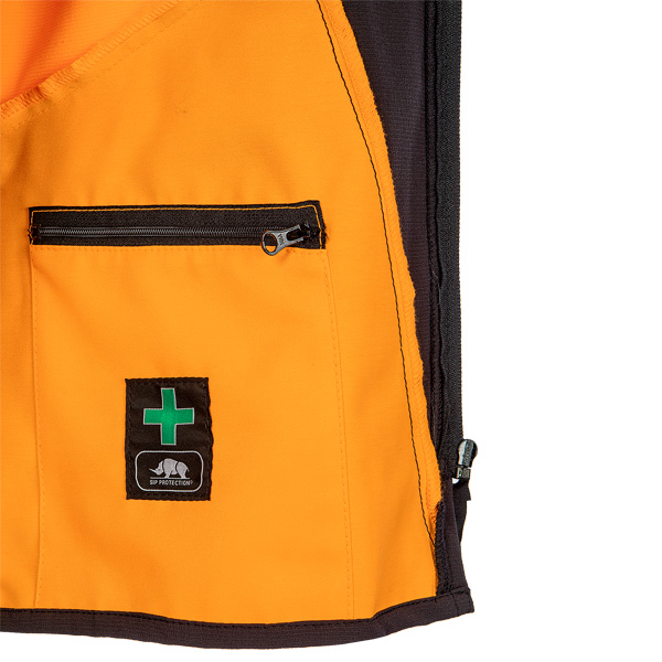 SIP Forest Pro Forstjacke, Grau-Leuchtorange