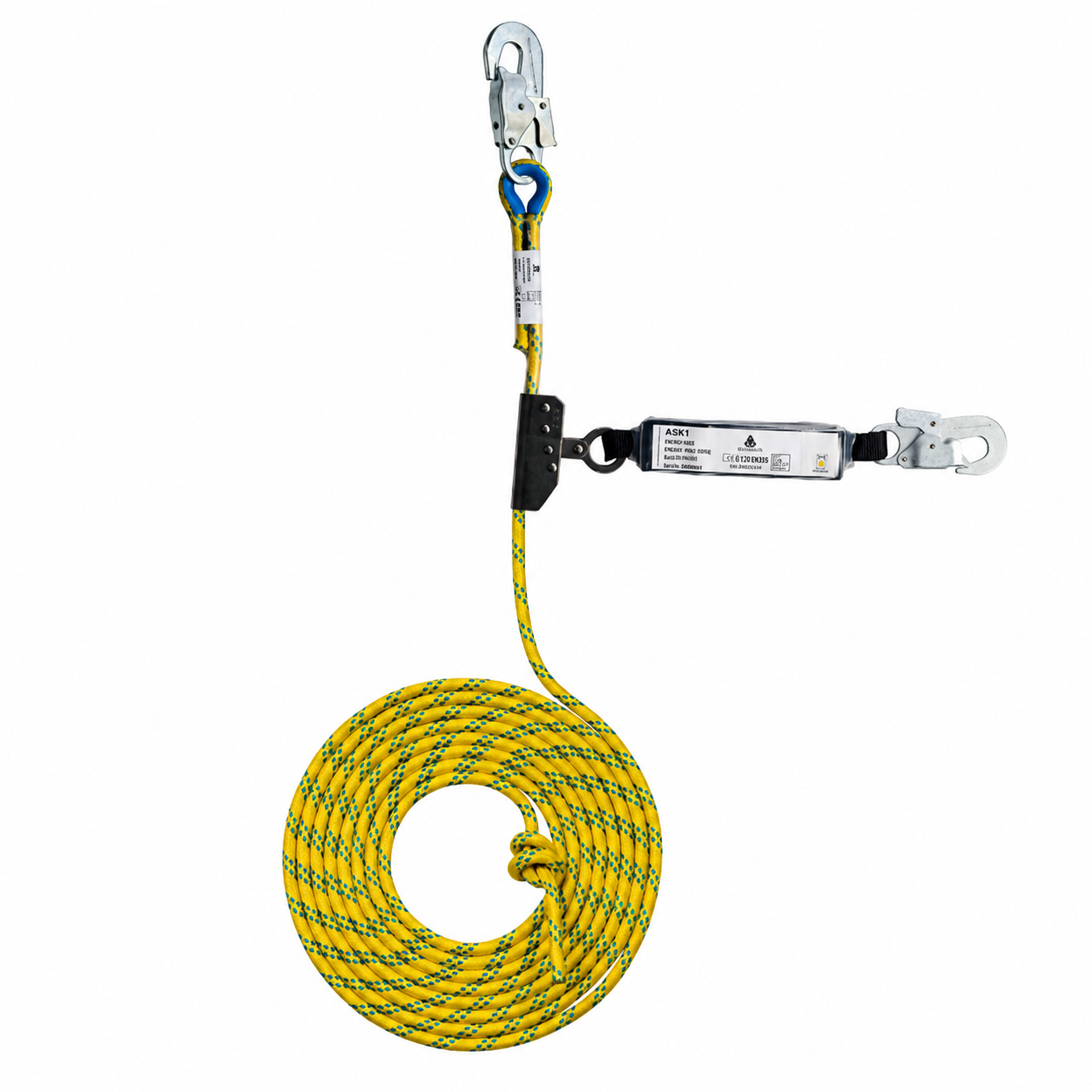 ASK1, mit laufendes Auffanggerät mit BFD, Kernmantelseil 12mm