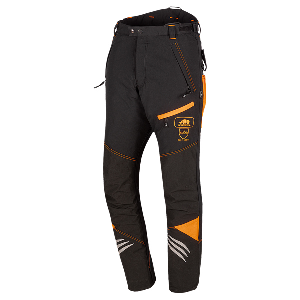 SIP Ninja EVO Schnittschutzhose, Schnittschutzklasse 1 - schwarz-orange