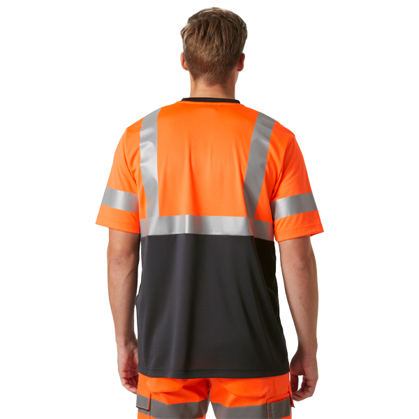 Helly Hansen Addvis T-Shirt CL1 - EN20471, Orange-Ebony