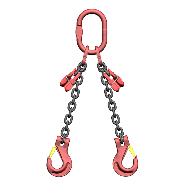 2strang_Guete8_Gabelkopfhaken_VK Kettengehänge 2-strang Güte 8 mit Verkürzung