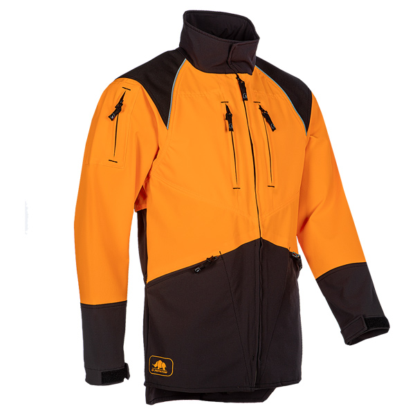 SIP Forest Pro Forstjacke, Grau-Leuchtorange
