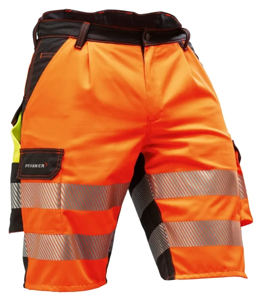 StretchZone Warnshorts Leuchtorange, EN20471