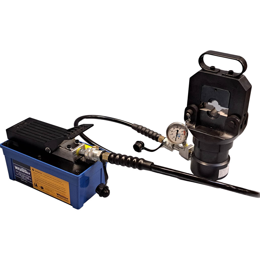 EDER Presswerkzeuge komplett, mit Lufthydraulischer-Pumpe, inkl. 1 Satz Pressbacken und Schmierfett EDER Presswerkzeuge komplett, mit Lufthydraulischer-Pumpe, inkl. 1 Satz Pressbacken und Schmierfett