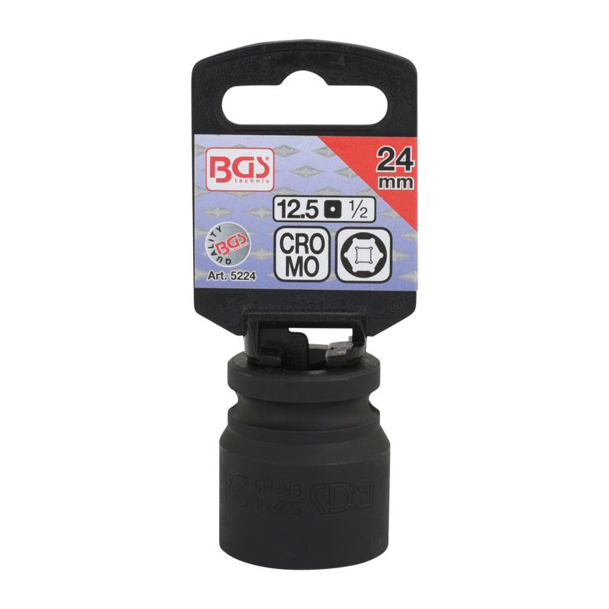Schlagschraubernuss, 1/2", 24mm, für Bast-Ing PullFast / MiniFix / Drillfast 40 und 60
