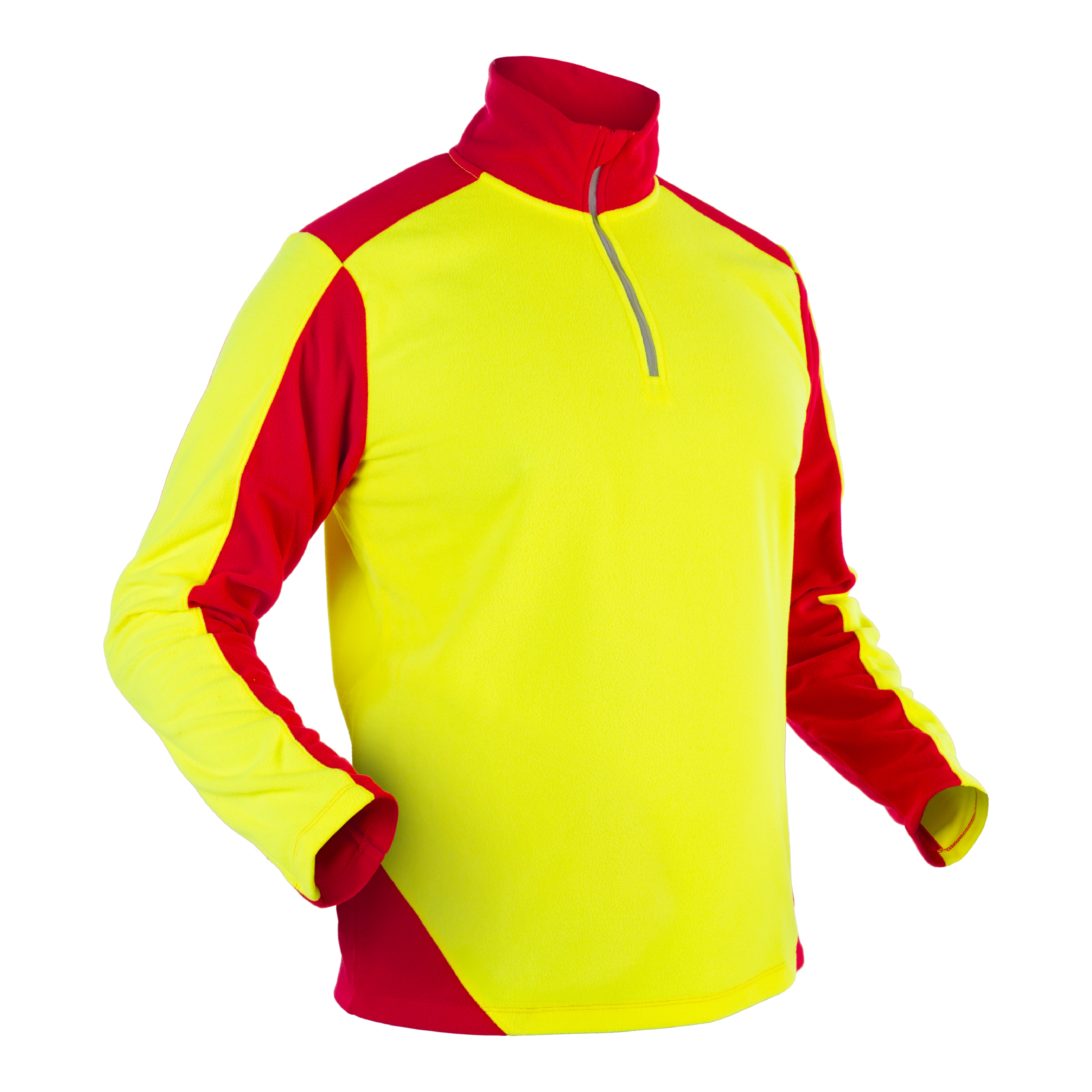 GRÜNHOLZ® Pro³® Fleeceshirt rot-gelb - KWF-Profi