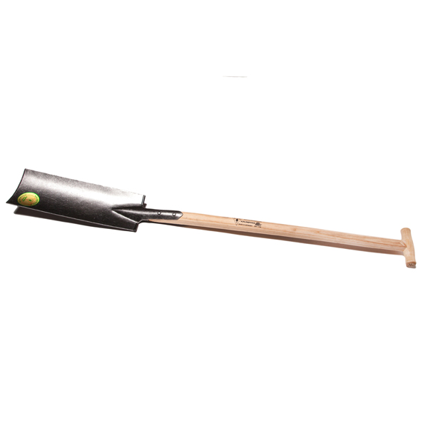 Krumpholz_Drinagenspaten_KR6701-KR6702 Krumpholz Drainagenspaten "Standard" mit Tritt - Stiellänge 90cm**