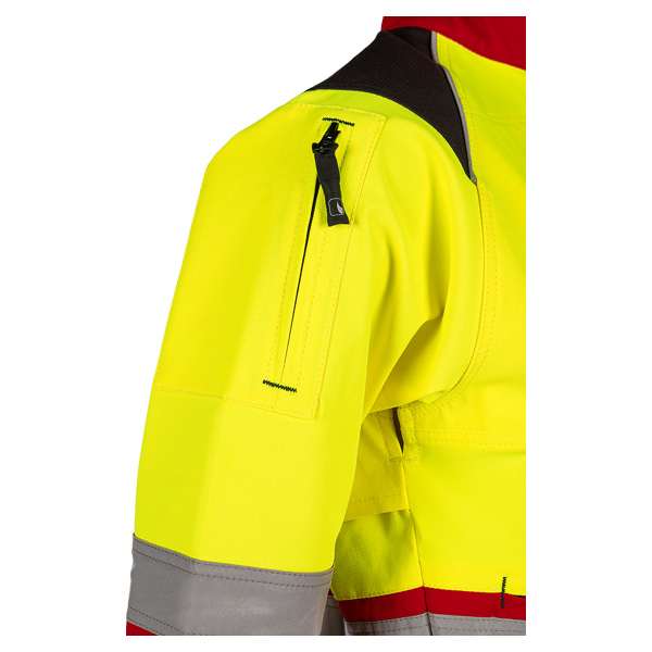 SIP_Schnittschutzjacke_1SKK_907_4 SIP Progress Forest Pro Flash Arbeitsjacke - rot - leuchtgelb