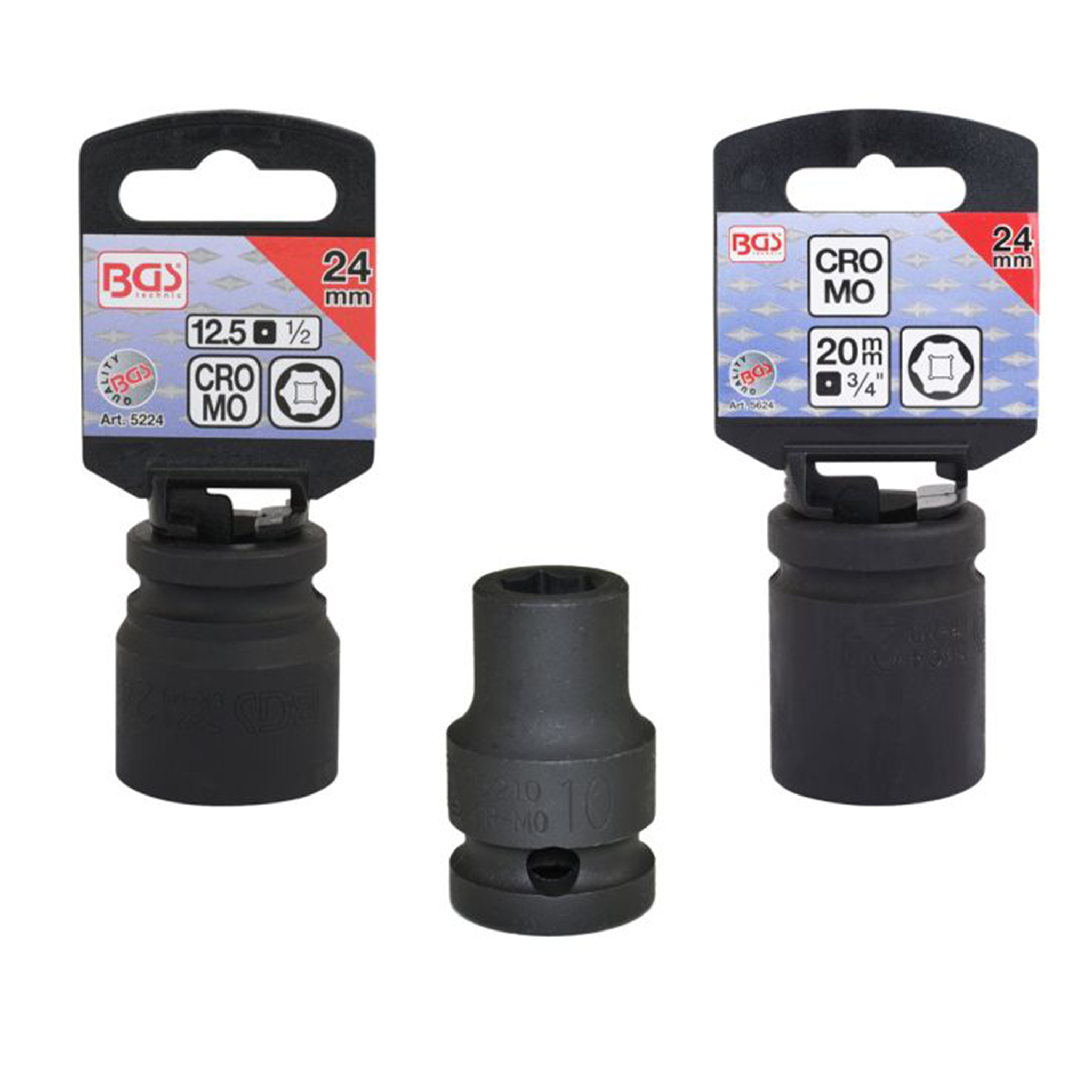Schlagschraubernuss, 1/2", 17mm, für Bast-Ing UniVal Spindelkeil