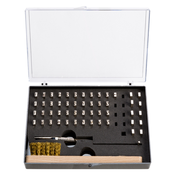 Praegetypen-Sortiment_Mini Prägetypen Sortiment "MINI" im Koffer