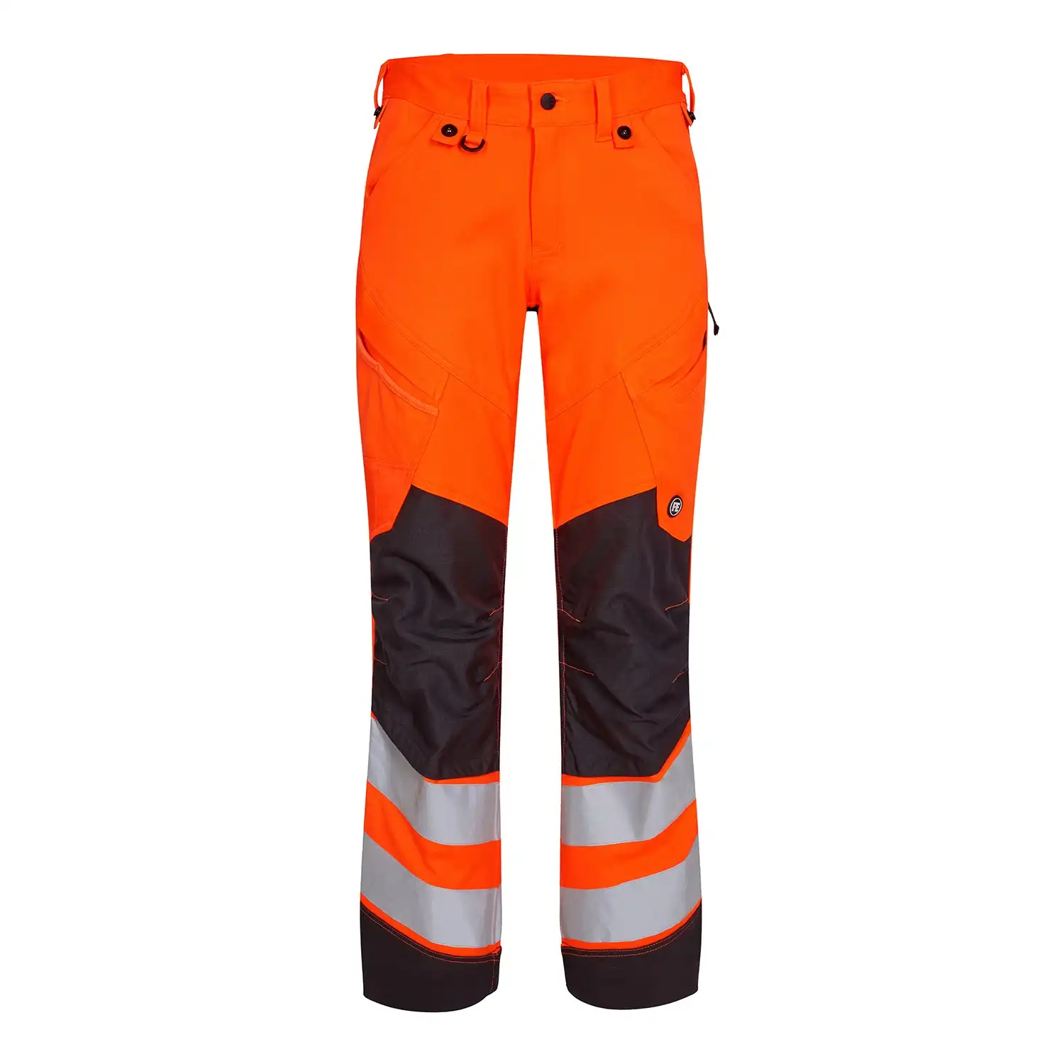 Safety Arbeitshose, EN ISO 20471, Orange-Anthrazit