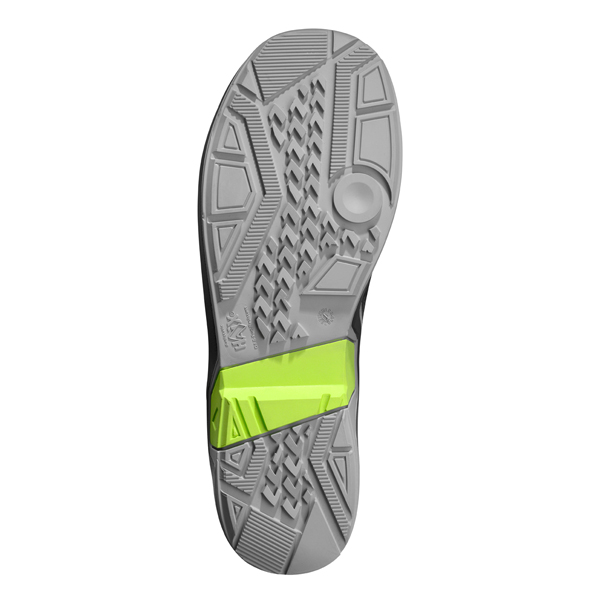 HAIX_Connexis_Safety_T_S1_low_grey_citrus_Sohle_1 Haix Connexis Safety T S1 low Sicherheitsschuh grey-citrus