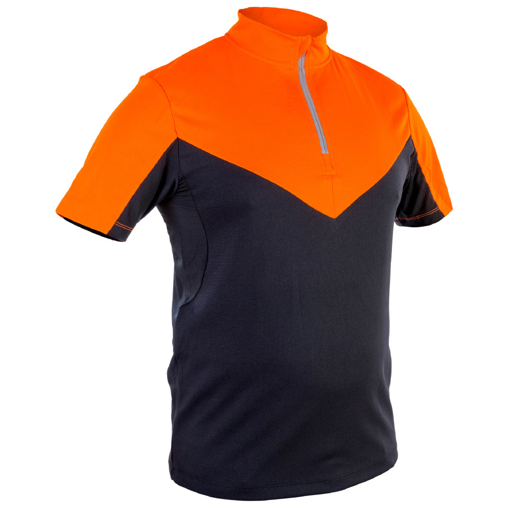GRÜNHOLZ® Pro³® 2C Funktionsshirt kurzarm orange-anthrazit - KWF-Profi