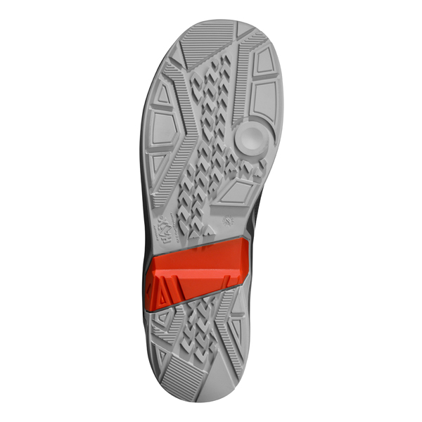 HAIX_Connexis_Safety_T_S1_low_grey_red_Sohle_1 Haix CONNEXIS Safety T S1 low Sicherheitsschuh grey-red