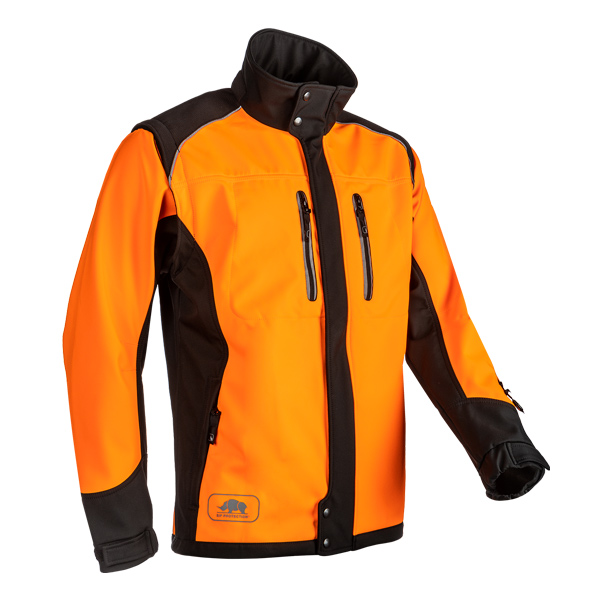 SIP Fuyu Softshelljacke, orange-grau