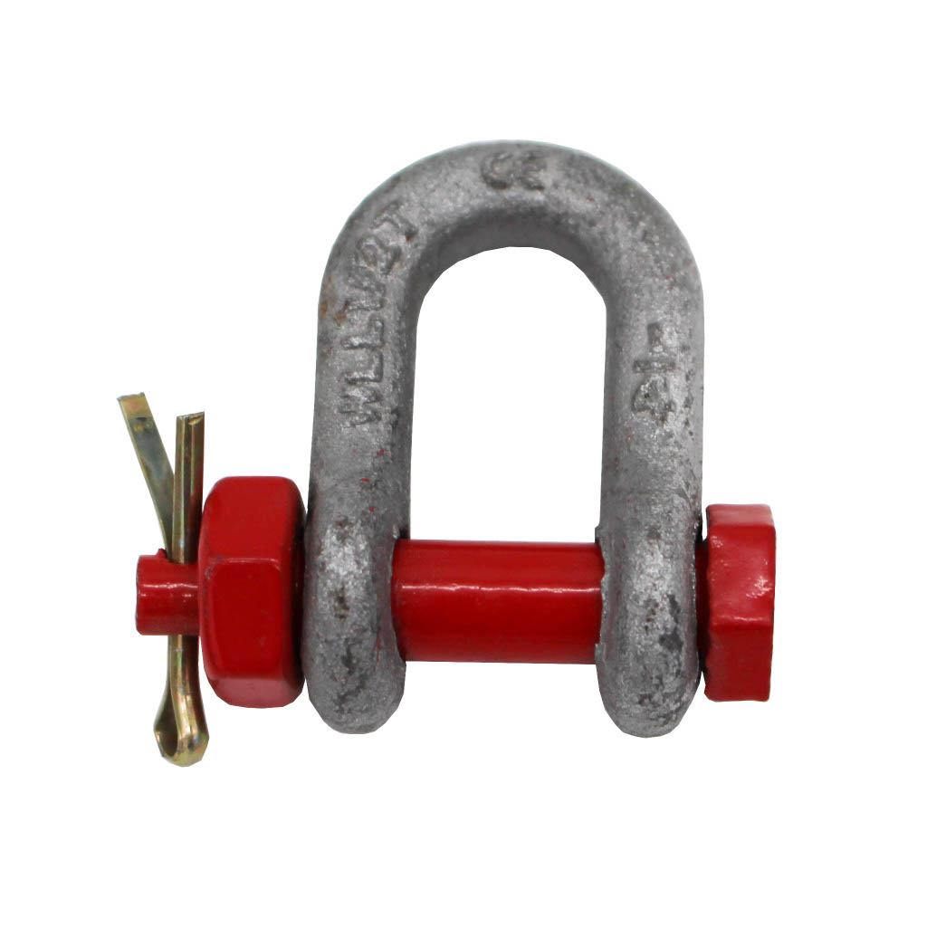 hochfester Schäkel gerade mit Bolzen,Mutter u.Splint