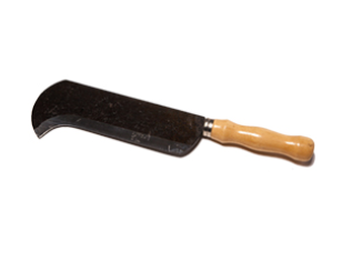 Krumpholz Streuheppe Nase unten, Eschengriff, Gewicht 550g, Stiellänge 14cm