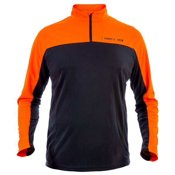 Forst-Extrem Beginner 2.0 Funktionsshirt - langarm - Anthrazit-Orange