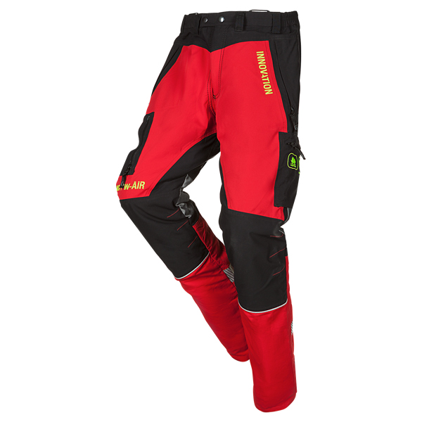 SIP Canopy W-Air Schnittschutzhose, Schnittschutzklasse 1 (20 m/s) - Rot-Schwarz
