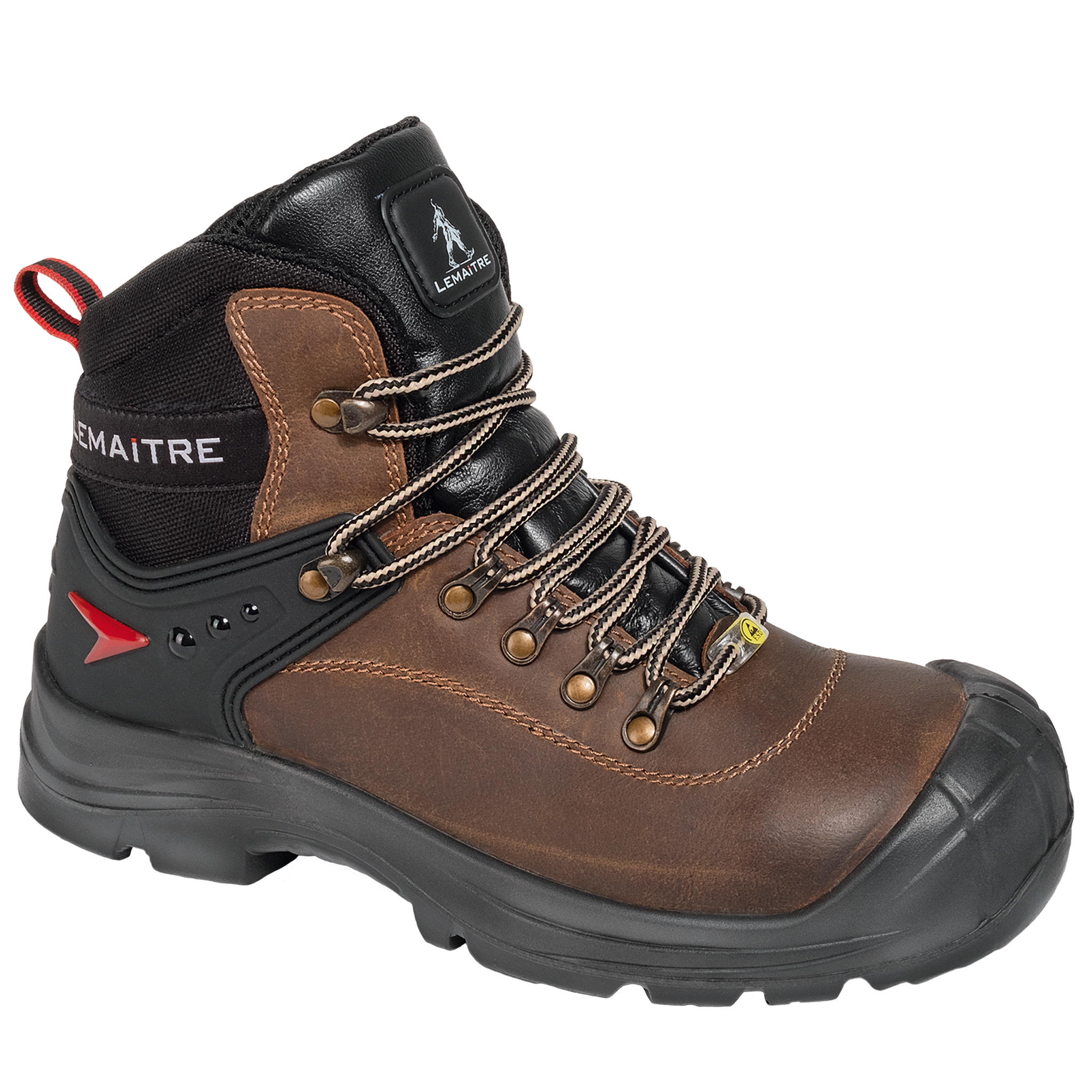 Lemaitre Sicherheitsstiefel Slog Brown, ESD, S3