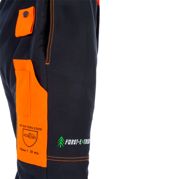 Forst-Extrem Beginner 2.0 Schnittschutzhose - Anthrazit-Orange