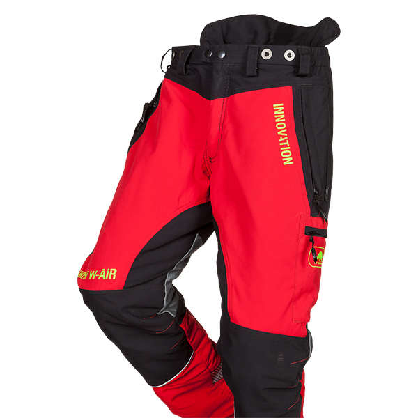 SIP Canopy W-Air Schnittschutzhose, Schnittschutzklasse 1 (20 m/s) - Rot-Schwarz