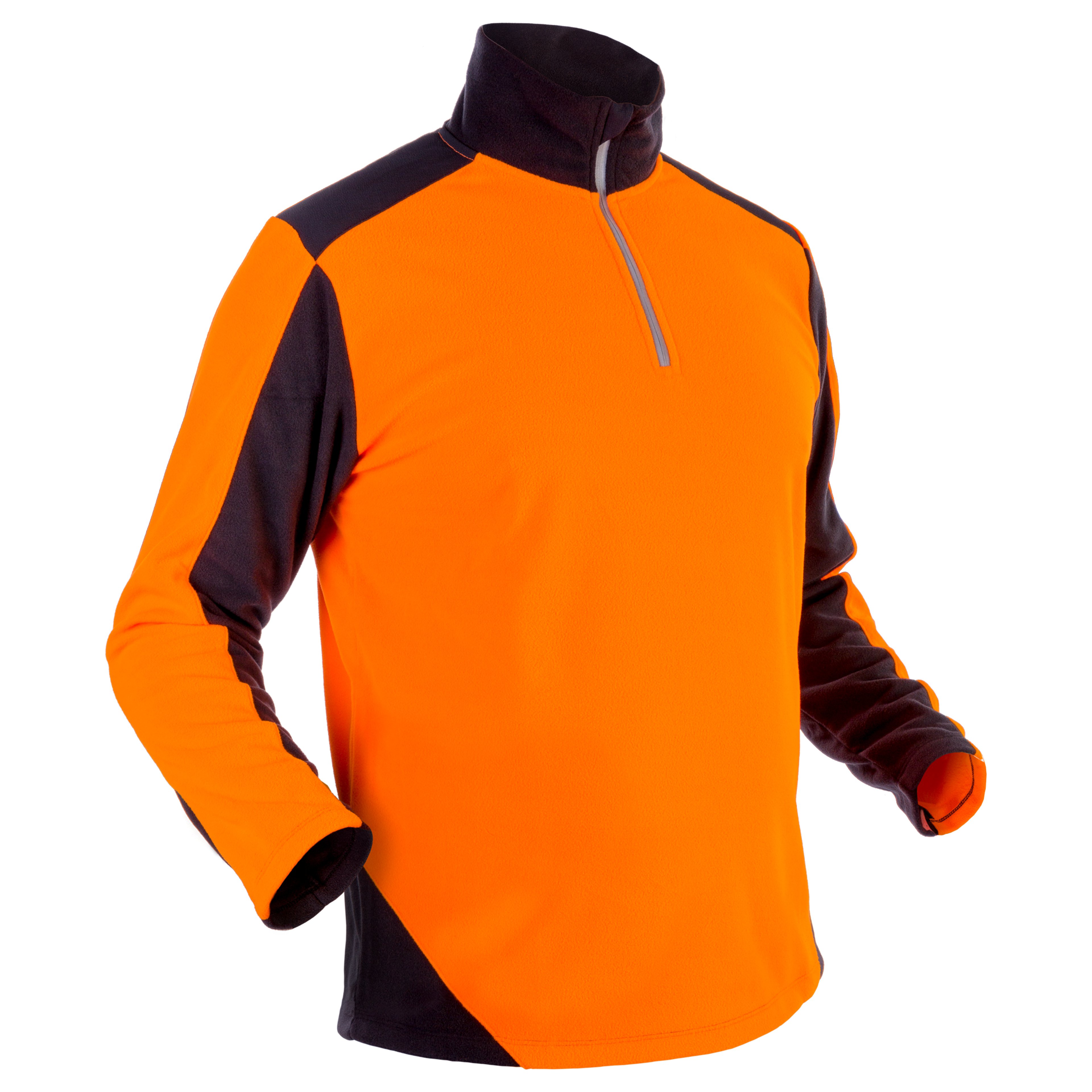 GRÜNHOLZ® Pro³® Fleeceshirt orange-anthrazit - KWF-Profi