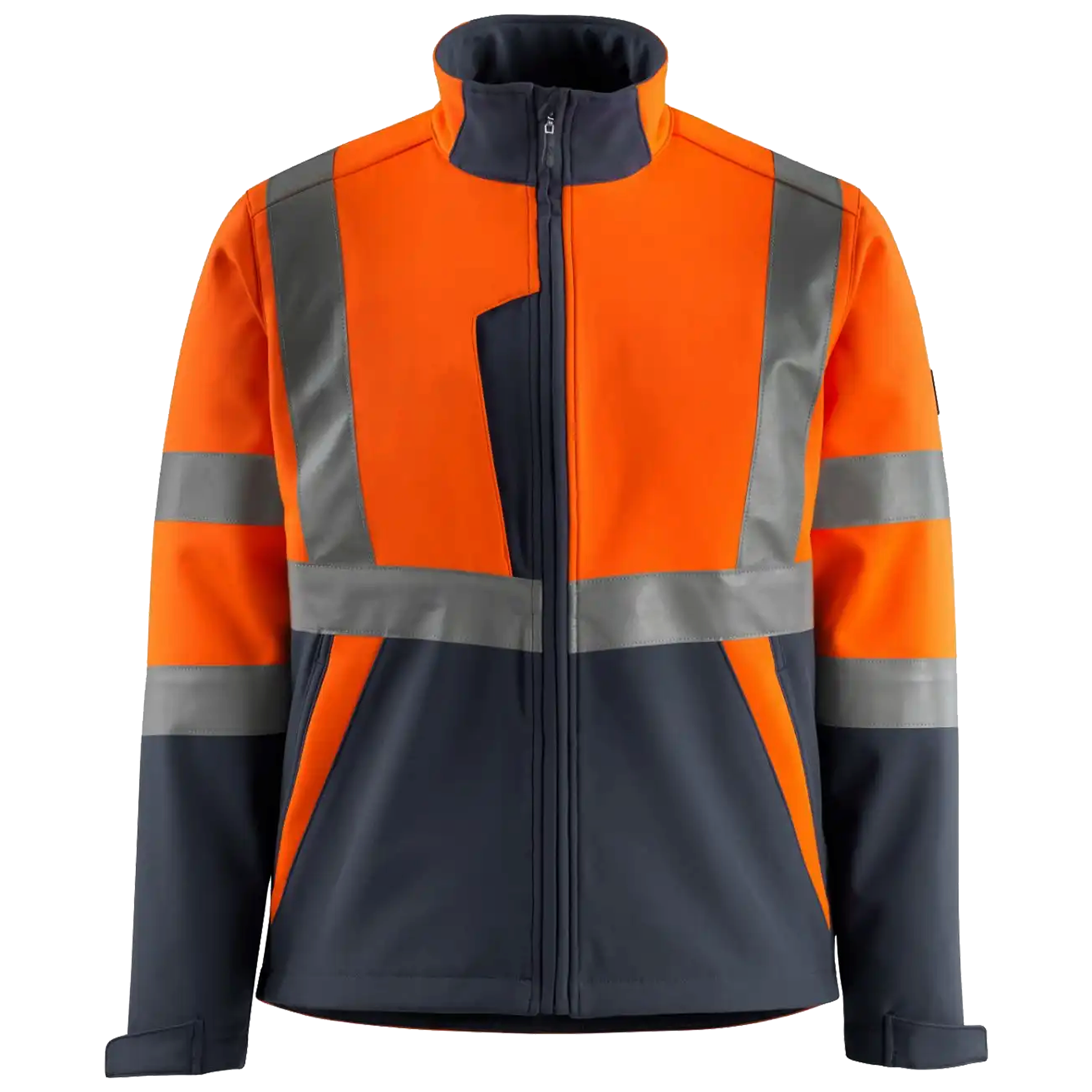 MASCOT Safe Light Kiama Softshell Jacke, EN ISO 20471 - Kl. 2, Orange-Dunkelanthrazit