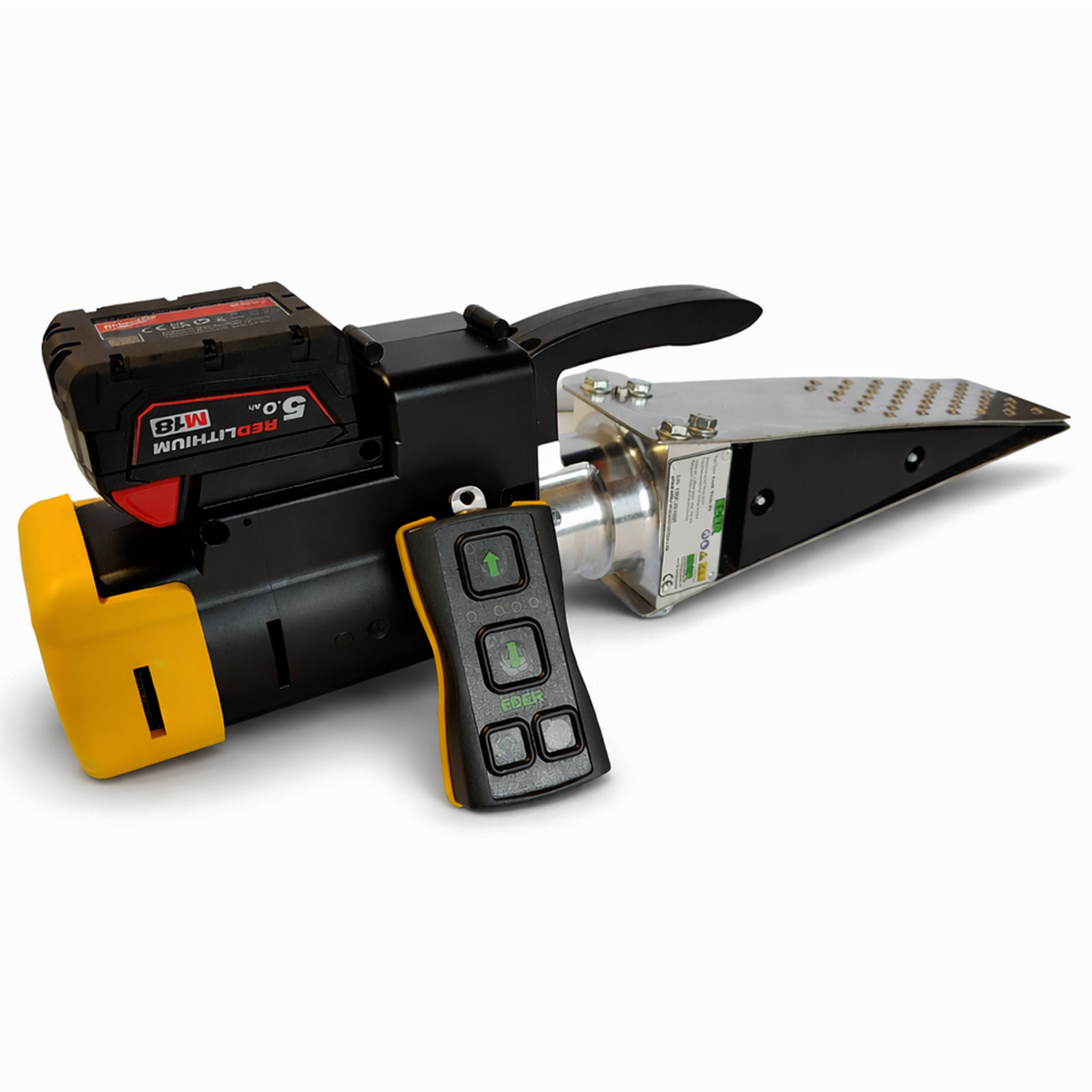 EDER Funk Titan 80 Fällkeil komplett inkl. Funk, mit Akku 5,0 Ah (ohne Ladegerät)