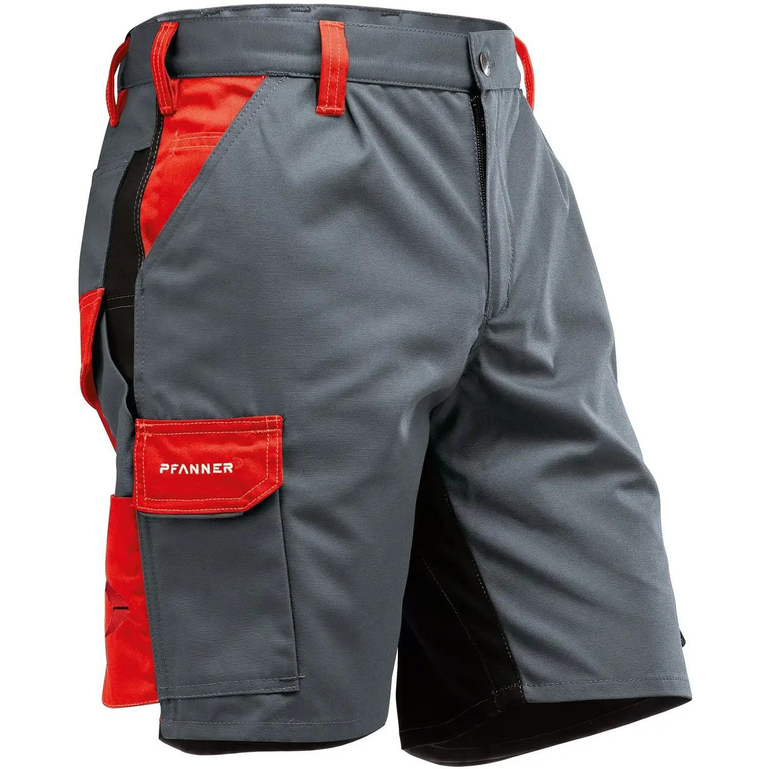 StretchZone Canvas Short  grau-rot