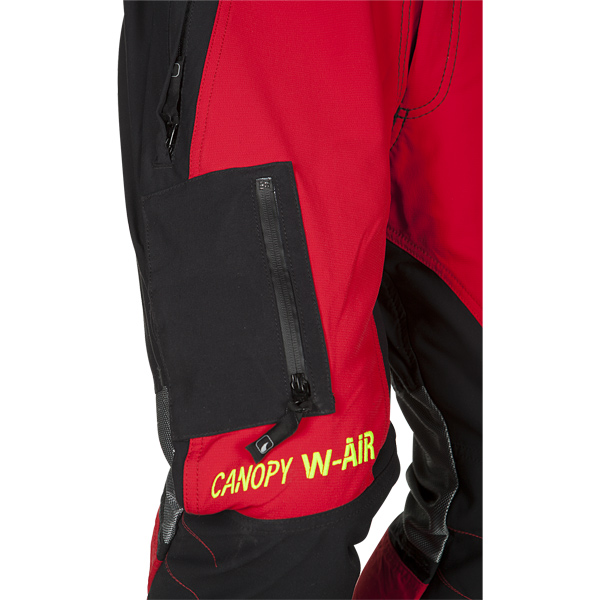 SIP Canopy W-Air Schnittschutzhose, Schnittschutzklasse 1 (20 m/s) - Rot-Schwarz