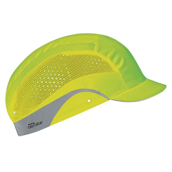 JSP HardCap Aerolite® Anstoßkappe - Mikroschirm - EN812 - High-Vis - Neongelb