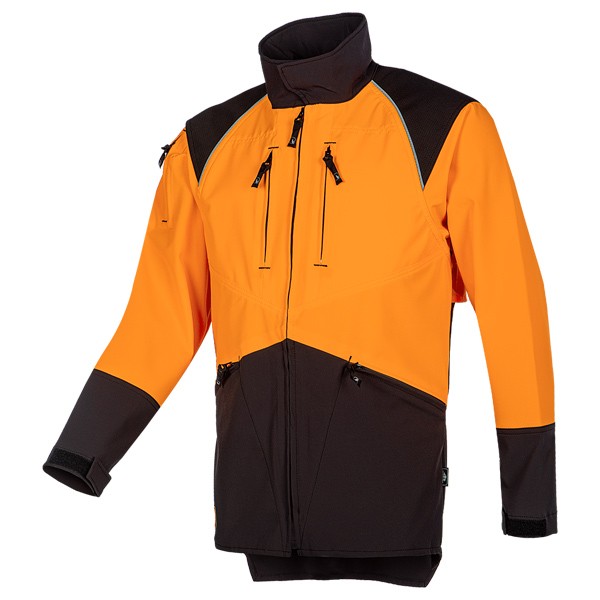 SIP Forest Pro Forstjacke, Grau-Leuchtorange