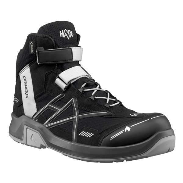 Haix CONNEXIS Safety GTX S3 mid Sicherheitsstiefel black-silver