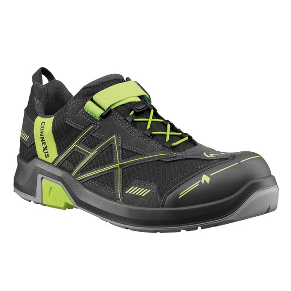 Haix CONNEXIS Safety T S1 low Sicherheitsschuhe grau-citrus Schuhe Stiefel 