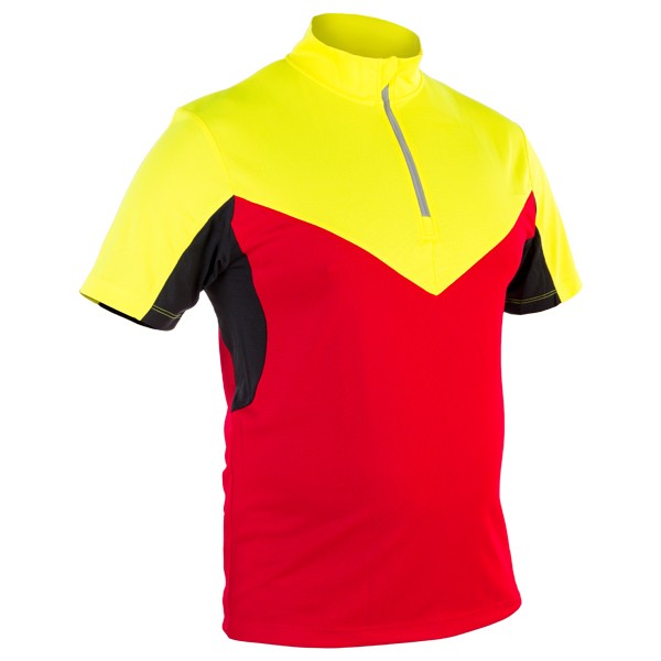 GRÜNHOLZ® Pro³® Funktionsshirt 2C - kurzarm, Rot-Gelb