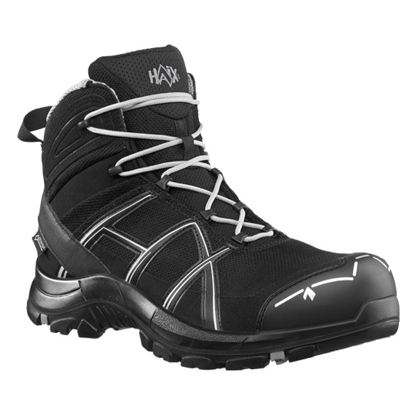 HAIX Black Eagle Safety 40.1 Mid Sicherheitsschuh schwarz-silber