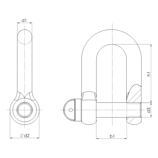 Schäkel gerade SCHW 6 G 10 WLL 1,4t, Bolzen Dm 10mm, Innenw. 14mm -  Sanitärhandel Smuk -  - Ihr  Sanitär/Heizung/Klima/Installationen/Werkzeug/Garten Shop