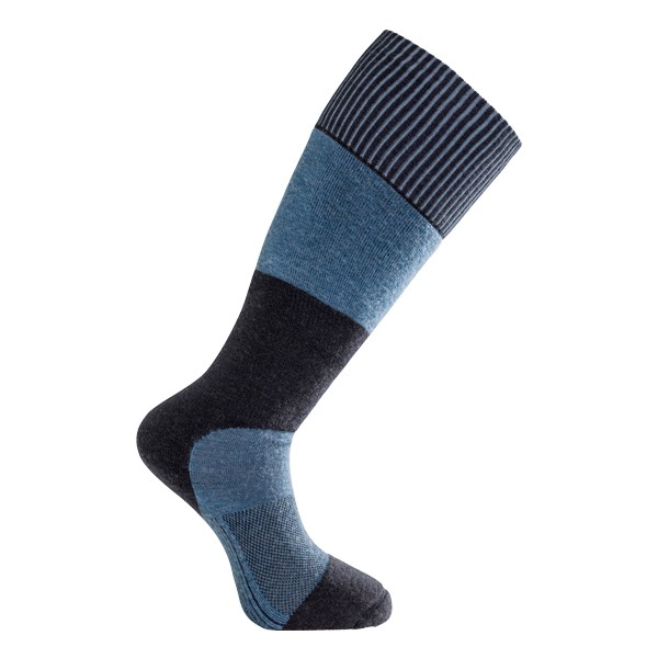 Woolpower Skilled Knee-High 400 Socken, dark navy/nordic blue