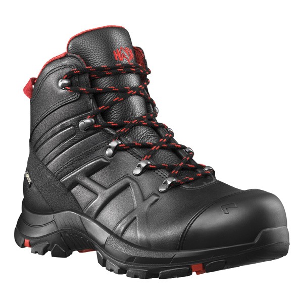 HAIX Black Eagle Safety 54 Mid Sicherheitsstiefel schwarz-rot