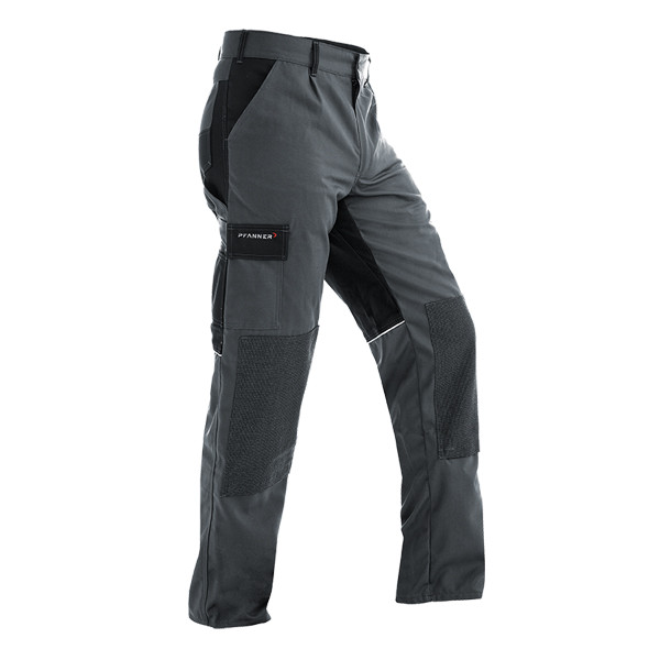 Pfanner StretchZone Canvas Arbeitshose grau-schwarz
