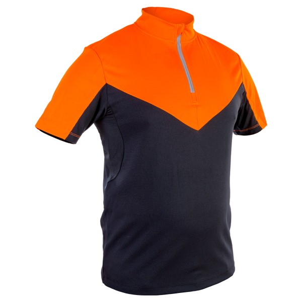 GRÜNHOLZ® Pro³® Funktionsshirt 2C - kurzarm, Orange-Anthrazit